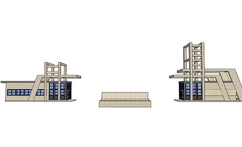 Modern Gate 3d model