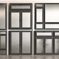 Casement Windows In Various Modern Designs With Black Frames And Clear Glass