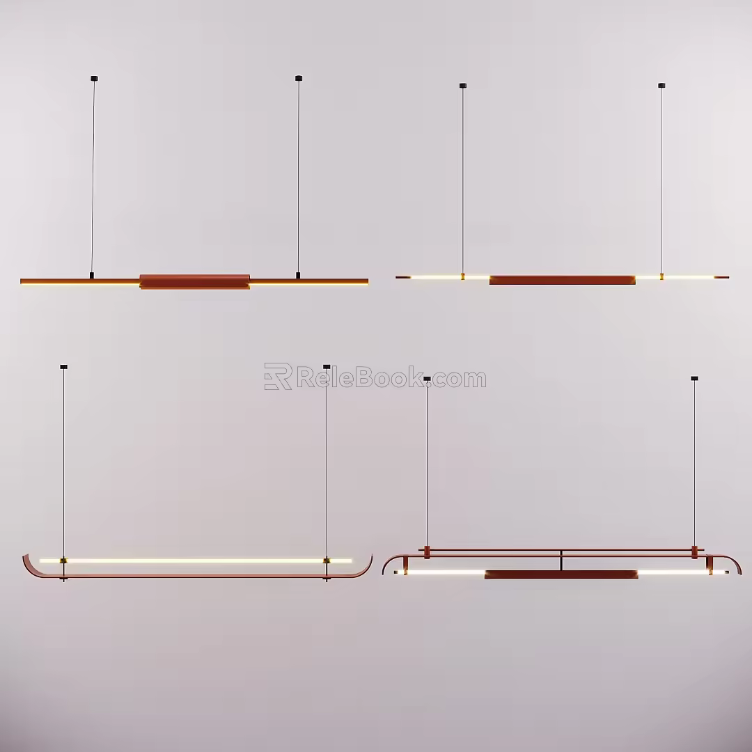 Modern chandelier 3d model