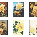 Vibrant Botanical Paintings Showcasing Yellow Flowers Green Leaves And Various Artistic Designs