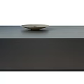 Modern Coffee Table With Dark Smooth Surface And Decorative Tray Top 3d model