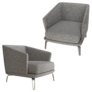 Chloe modern leisure sofa single chair 18 3d model