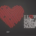 Red Neon Lighting Combination With Heart Shaped Fingerprint And Love Prêt A Porter Paris