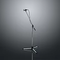 Sturdy Adjustable Microphone Stand with Professional Design for Home and Office Use 3d model