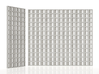 Partition cement brick cement partition screen cement wall cement screen 3d model