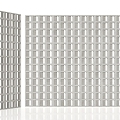 Partition cement brick cement partition screen cement wall cement screen 3d model