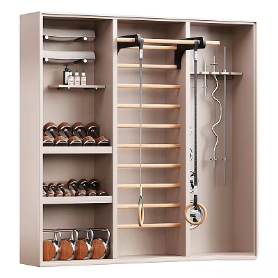 Essential Sports Equipment For Home Gym Fitness Training And Exercise Routines 3d model