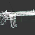 Modern Tactical Assault Rifle With Detachable Magazine Picatinny Rail And Barrel