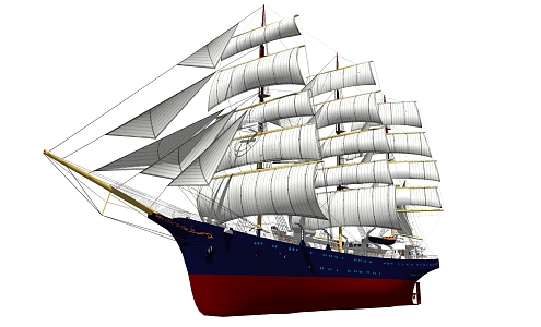 Modern Sailing 3d model