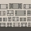 Modern windows casement windows floor-to-ceiling windows bay windows doors and windows 3d model