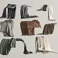 Various Stylish Scarves In Different Colors With Fringed Designs And Soft Fabrics