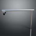 Adjustable Silver Metal Computer Monitor Stand With Webcam Mount And Stable Base