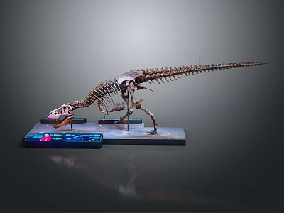 Medical Device Anatomical Skeleton Model Display Stand With Blue Signage 3d model Medical Device Anatomical Skeleton Model Display Stand With Blue Signage 3d model