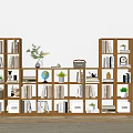 Nordic Bookshelf Bookcase 3d model