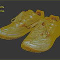 Stylish White Athletic Shoes With Red Accents Breathable Mesh And Orange Soles