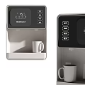 ROBAM Modern Kitchen Water Dispenser With Multi Temperature Options And White Mug 3d model