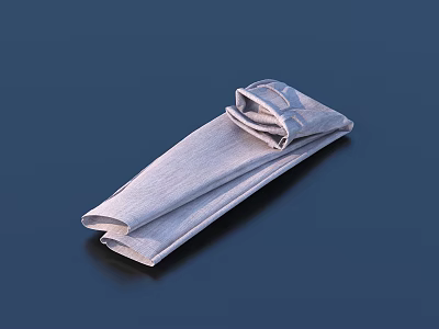 Gray Folded Pants Versatile Stylish Casual Clothing For Daily Wear 3d model