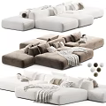 Modern Plush Fabric Double Seater Sofa With Comfortable Cushions And Multiple Custom Color Options