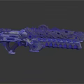 Intricately Carved Ornate Gun With Metallic Texture And Elaborate Decorative Patterns