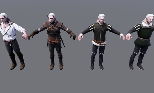 Modern Game Character Actor 3d model