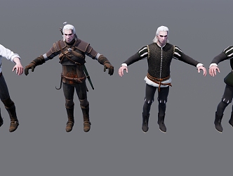 Modern Game Character Actor 3d model