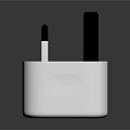 White Laptop Chargers Featuring Dual Port Plug Design And Compact Size