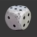 Modern dice color dice plastic dice toy 3d model