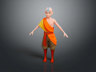 monk, small monk, monk, monk, monk, monk, Taoist priest, ancient male, ancient man, ancient figure 3d model