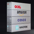 Modern Container Standard Container Amazon Container 3d model