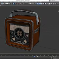 Speaker Audio Radio Speaker Retro Radio Jukebox Classical Speaker Retro Speaker Super Realistic High Precision Video Grade 3d model