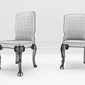 Elegant Black Leather Dining Chairs With Intricate Carved Gold Legs Classic Design