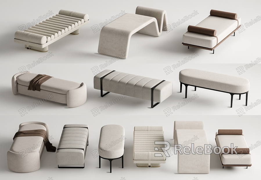 Modern Bed End Stool Bed End Stool Combination model