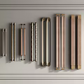 Modern door handle door handle combination 3d model