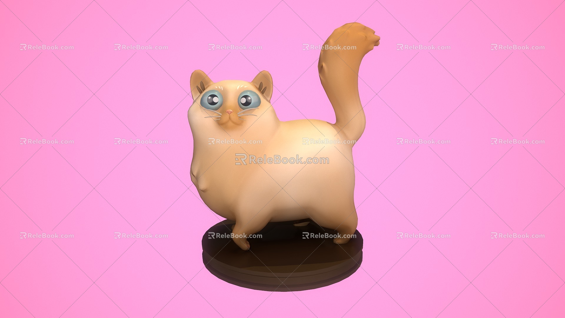 Cat Cat Cute Cat Cartoon Cat Styled Cat Hand Painted Cat 3d model