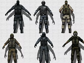 CF Crossing Fire Game Character Explosive Soldier 3d model
