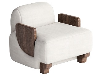 Wind single sofa 3d model