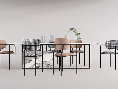 Modern Dining Table Chair Combination Dining Table Chair model