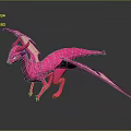 High Quality Commercial 3D Printer Producing Pink Dragon 3D Model Design