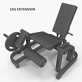 Black Metal Frame Strength Training Sports Equipment With Padded Seat And Barbell Plate