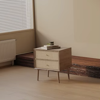 Modern Bedside Cabinet 3d model