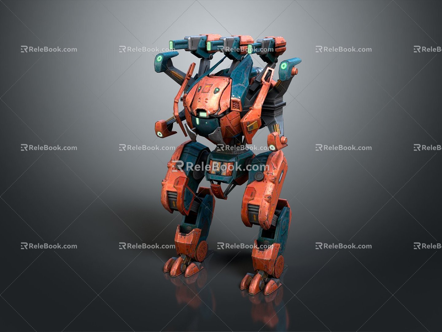 Mecha Warrior Mecha Soldier Machine Armor Mechanical Armor 3d model