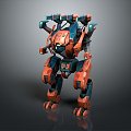 Mecha Warrior Mecha Soldier Machine Armor Mechanical Armor 3d model