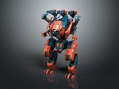 Mecha Warrior Mecha Soldier Machine Armor Mechanical Armor 3d model