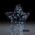 Star Shaped Decorative Light with Wire Frame and LED Lights for Home Decoration 3d model