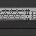 Slim Profile Computer Keyboard With Backlit Keys Ergonomic Design And Aluminum Base