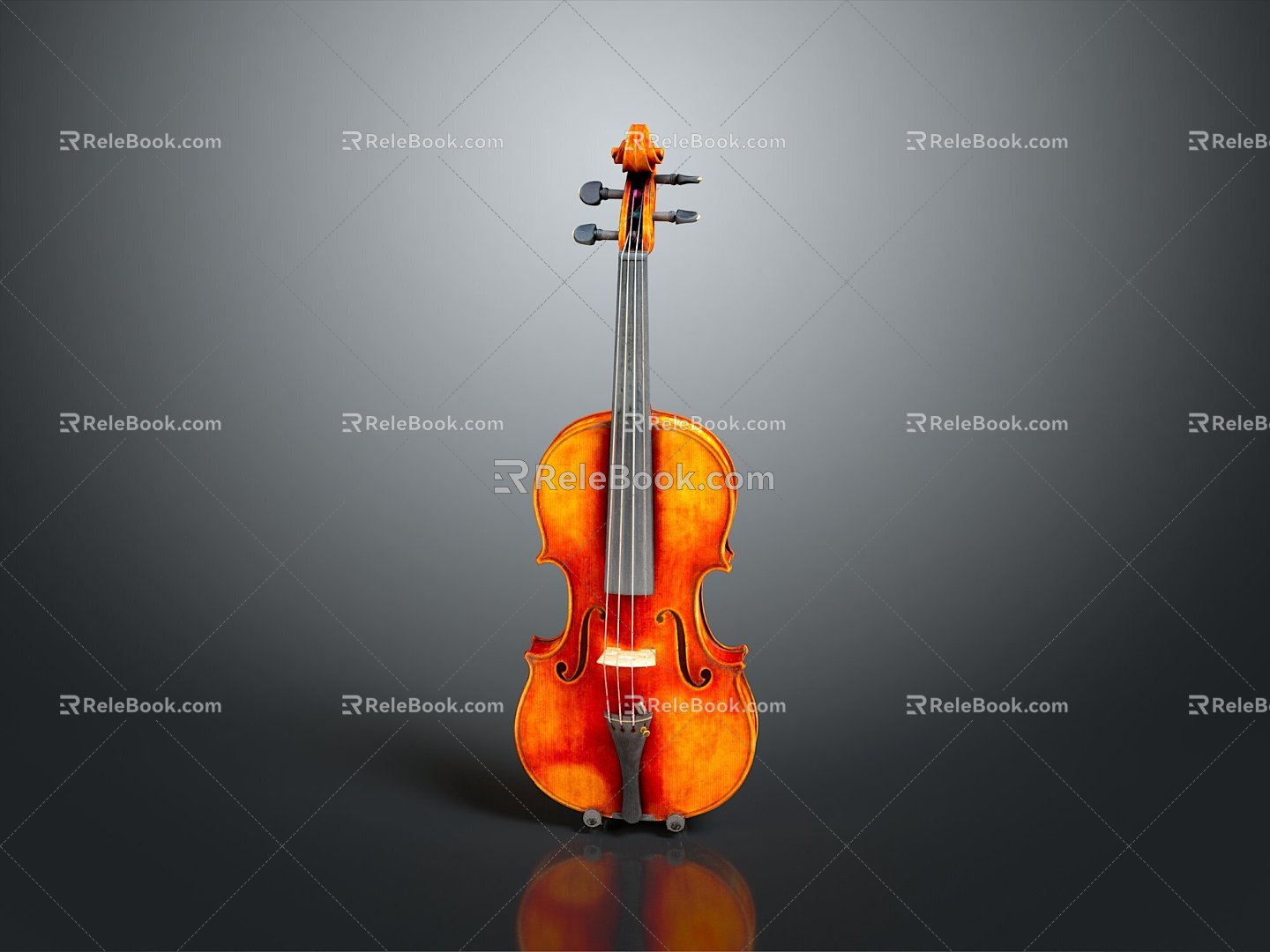 Violin Violin Cartoon Violin Animation Violin Instrument String Western Instrument 3d model