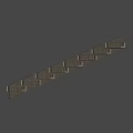 Abandoned Industrial Corridor With Rusted Metal Frames Dark Environment And Endless Tunnel