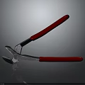 High Quality Hardware Tool Pliers With Red Handles Silver Metal And Reflection 3d model