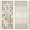 Modern Metal Room Dividers With Various Geometric Patterns And Strip Designs