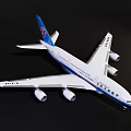 China Southern Airlines Airliner Model With White Fuselage Blue Tail And Four Engines